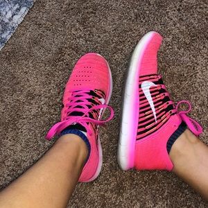 Neon Nike shoes